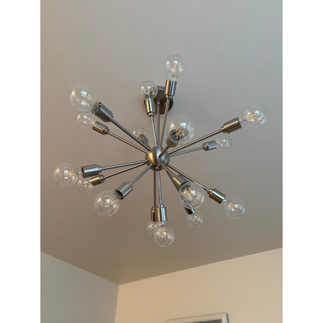 1950s 18-Light Classic Mid-Century Modern Sputnik Chandelier For Sale - Image 5 of 5