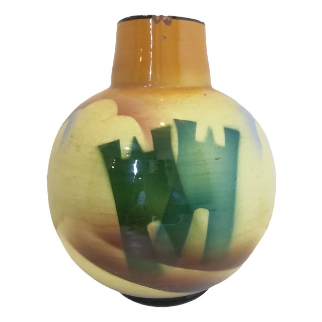 Futurist Airbrushed Vase from Civita Castellena, Italy, 1930s For Sale