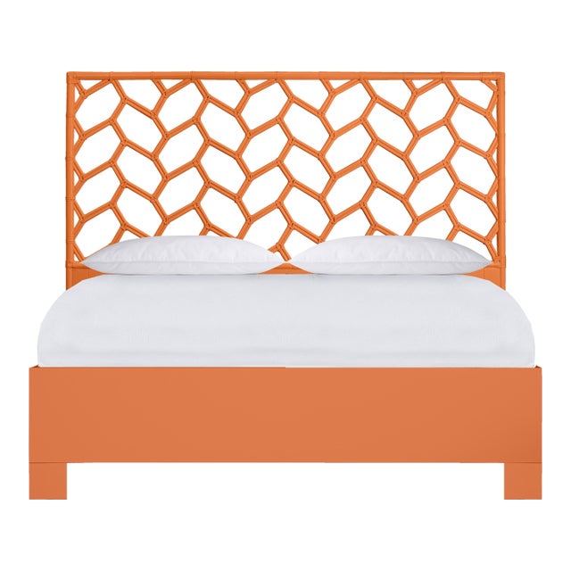 Silas Platform Bed King - Orange For Sale