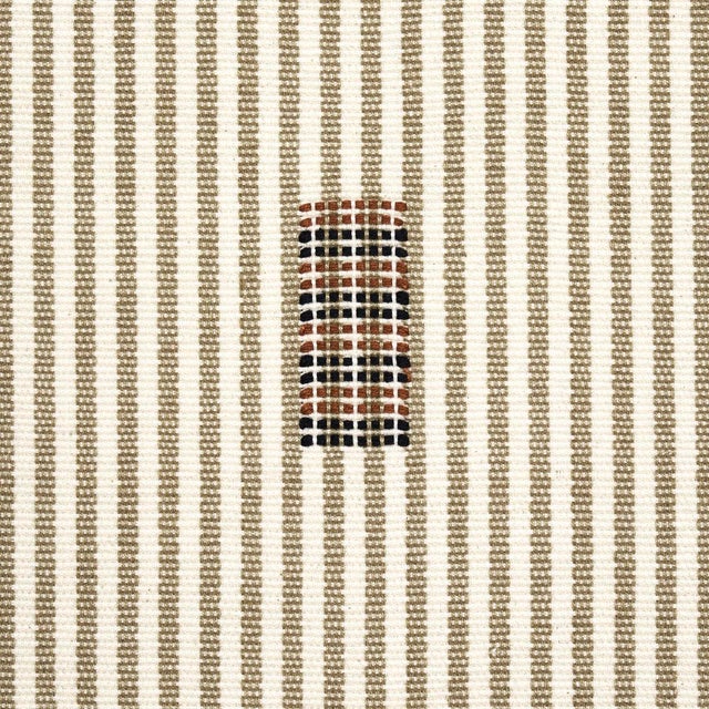 Schumacher SAMPLE - Schumacher X A Rum Fellow Ribbon Ii Fabric In Oregano For Sale - Image 4 of 4