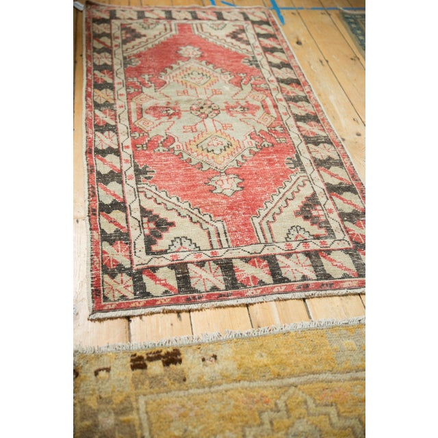 Old New House Vintage Distressed Oushak Rug Runner - 2'9" x 5'3" For Sale - Image 4 of 10