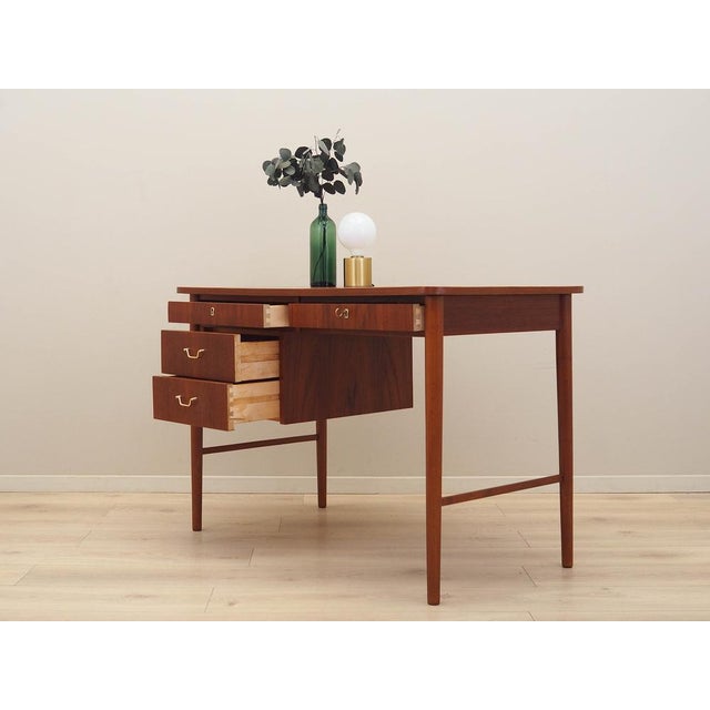 Danish Teak Desk, 1960s For Sale - Image 4 of 15