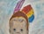 Textile Mid Century Modernist Oil Portrait Painting by Woodstock Art Colony Artist Carolyn Haeberlin 1956 "Indian" For Sale - Image 7 of 18