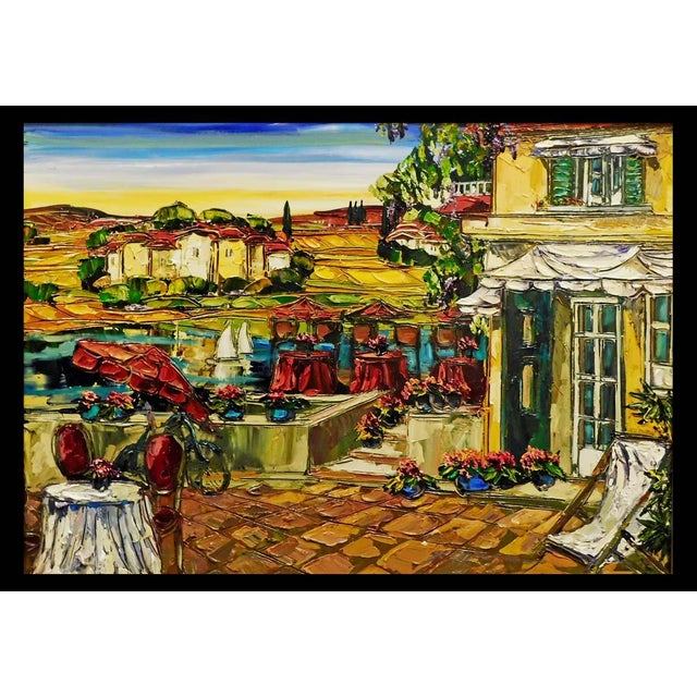 Impressionist Maya Eventov Untitled Oil Canvas With Beautiful Custom Frame Me121506-20 For Sale - Image 3 of 12