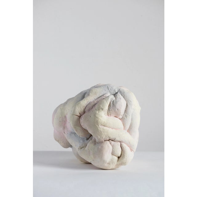 Liquid sky sculpture by Natasja Alers, 2020. Dimensions: 31 x 35 x 29 cm Material: Ceramics, engobes.