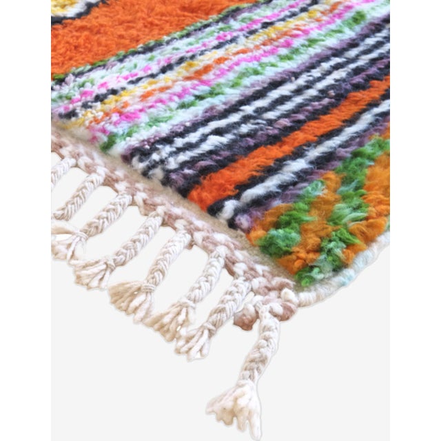Moroccan Colorful Wool Rug - 7.9 X 4.9 Ft For Sale In Cleveland - Image 6 of 8