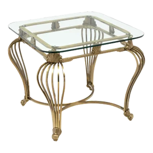 Italian Art Deco Brass Side Table