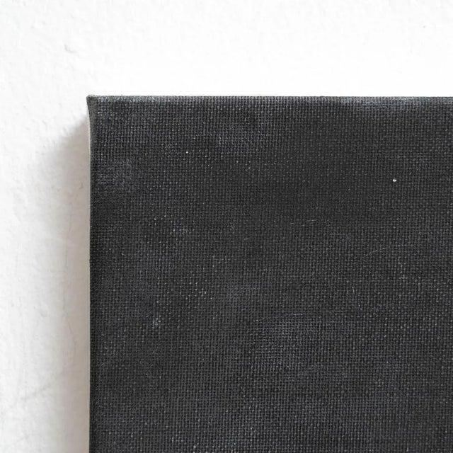 Textile Enrico Della Torre, Art Black Composition, Charcoal on Canvas, 2017 For Sale - Image 7 of 12