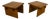 Pair Mid-Century Lane Brutalist End Tables For Sale