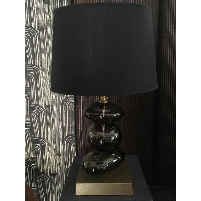 Blown Glass Bronze Color Table Lamp by Dimore Di Lucia Valzelli For Sale - Image 14 of 17