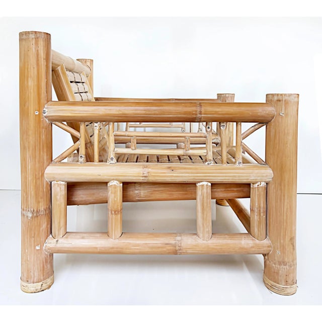 Antonio Budji Layug Style Vintage Coastal Bamboo Chair Chairish