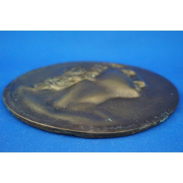 Antique Bronze Plaque Medallion by Vincenzo Gemito, 1890s For Sale - Image 16 of 18
