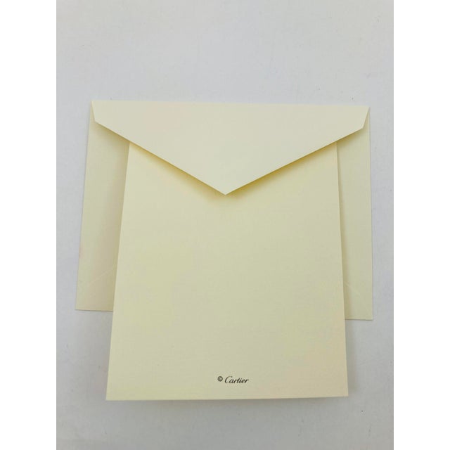 Paper Cartier Luxury Christmas Tree Set of 10 Stationery Cards Set Season's Greetings For Sale - Image 7 of 8
