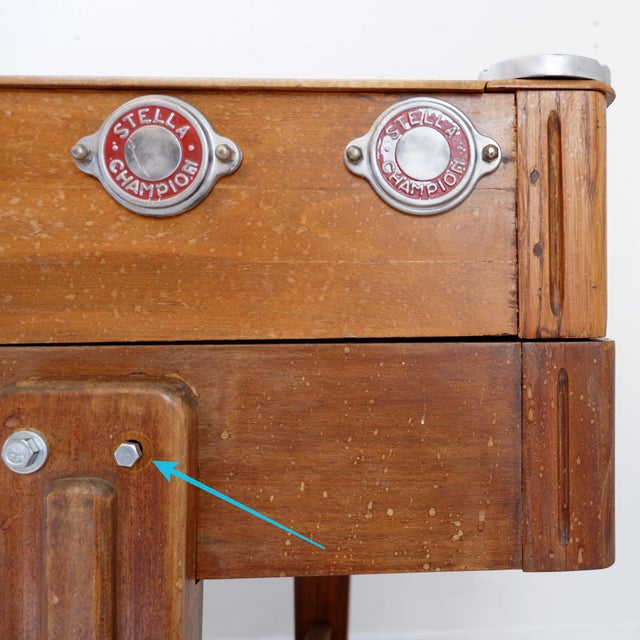 Mid-Century Stella Foosball Table Model Stella Champion, France, 1960 For Sale - Image 13 of 18