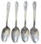 Wood Vintage Federal Eagle Wood Spoon Rack W/12 Silver Plate Collectible President Spoons For Sale - Image 7 of 11