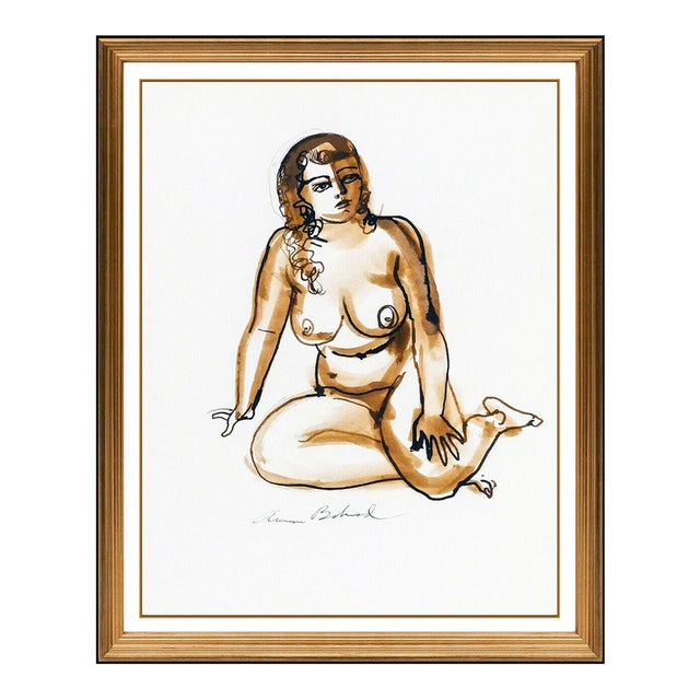 Mid 20th Century Resting Nude, Aaron Bohrod For Sale