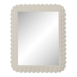 Fleur Home Carnival Krewe Rectangle Mirror in Useful Gray, 24x36 For Sale