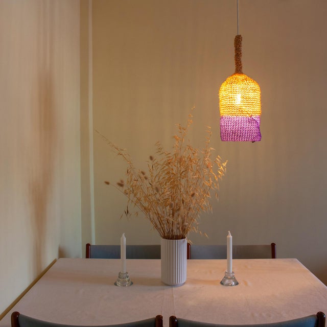 Not Yet Made - Made To Order Small Purple Rope Colors Lamp by Com Raiz For Sale - Image 5 of 8