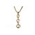 Beautiful estate 14K yellow gold floating heart pendant set with 9 brilliant round diamonds for a timeless, romantic...