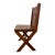 Early 20th Century Antique Gothic Revival Oak X-Frame Accent Chair. For Sale - Image 5 of 10