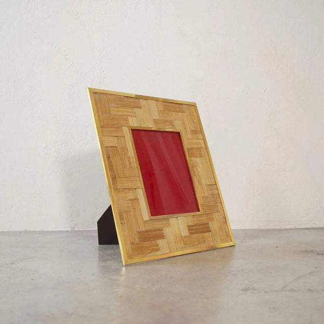 Italian Brass Photo Frame, 1960s For Sale - Image 6 of 6