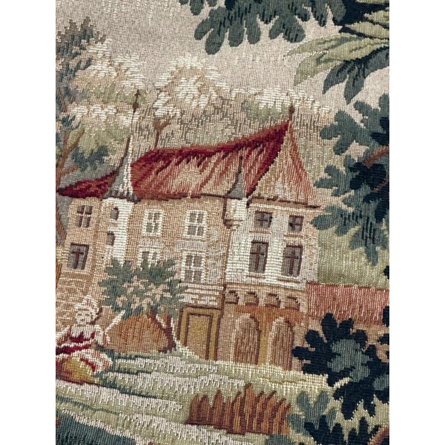 Textile Vintage Aubusson Style Jacquard Tapestry, 1960s For Sale - Image 7 of 18