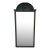 Vintage Hand-Painted Black Chinoiserie Mirror – Solid Wood, Mid-20th Century For Sale