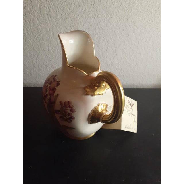 Antique Circa 1851 Royal Worcester England Pitcher For Sale - Image 4 of 7