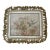 Silk Tapestry Cushion Cover With Floral & Bird Motif, Ivory & Sage, 18" X 22" For Sale