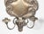 Pair of 19th Century Italian Rococo Style Tin Candle Sconces with Feather Motifs For Sale - Image 4 of 9
