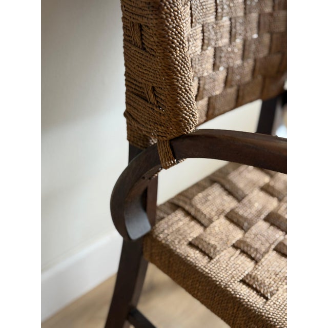 Early 20th Century European Art Deco Rush Chair For Sale - Image 11 of 13