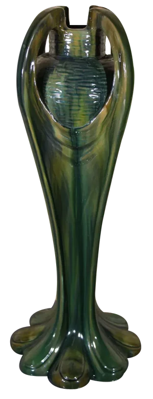 Large Art Nouveau Vase by Jérôme Massier, 1890s