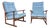Pair of Ib Kofod Larsen for Selig High Back Sled Chairs Danish Modern New Cushions For Sale