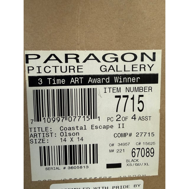 Coastal Charlene Winter Olson for Paragon Coastal Escape II & III Prints, Set of Two For Sale - Image 3 of 12