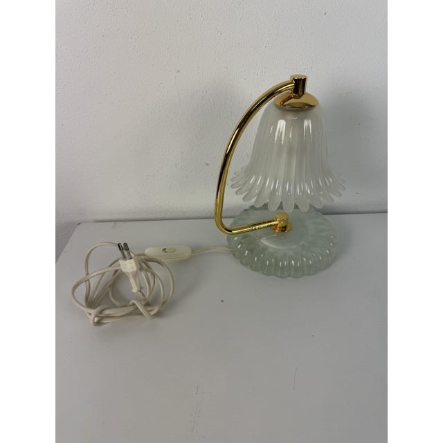 Murano Glass and Brass Bedside Lamps from Murano Due, 1970s, Set of 2 For Sale - Image 11 of 14