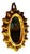 Cabochon Mirror by Georges Pelletier for La Roue Vallauris, 1950 For Sale