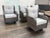 Modern Outdoor Porch Glider Swivel Chairs, Set of Four For Sale - Image 3 of 12