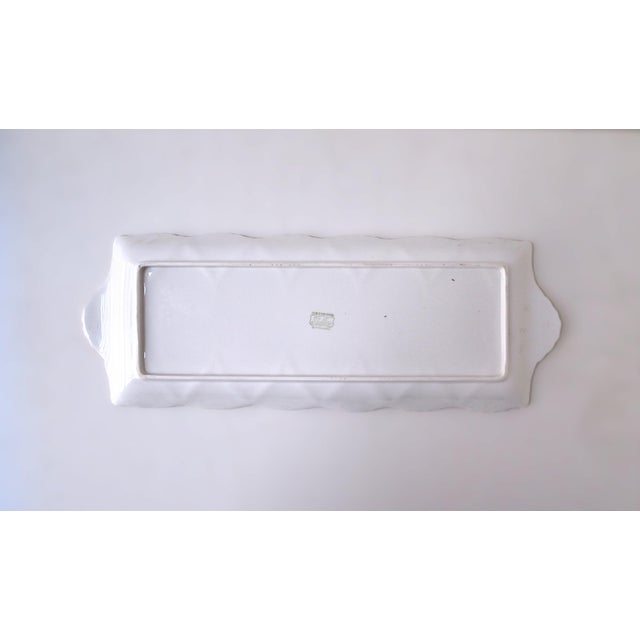 White and Gold English Porcelain Tray, Circa Early-20th Century For Sale - Image 15 of 15