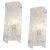 Gorgeous angular glass sconces with chrome holders by kaiser leuchten, germany, circa 1970s. High quality and in very good...