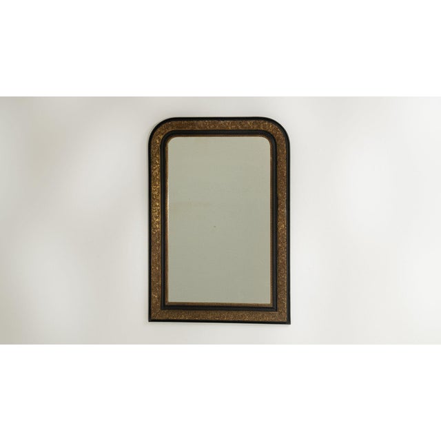 Wood 19th Century France Gold Wood Mirror For Sale - Image 7 of 7
