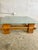 Brown Mid Century Modern Italian Glass Top Coffee Table For Sale - Image 8 of 10