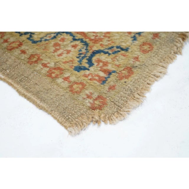 Beige Antique Sultanabad Rug 2'8'' X 6'0'' For Sale - Image 8 of 11