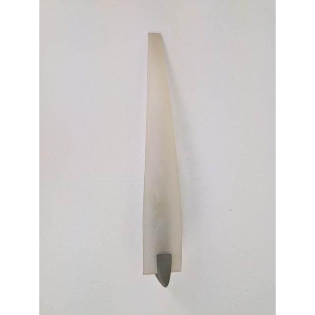 Zebulon Wall Lamp attributed to Studio Zebulon for Maison Lucien Gau Paris 80, 1980s For Sale - Image 3 of 6