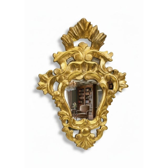 Rococo French Giltwood Wall Mirror, 1870 For Sale - Image 13 of 13