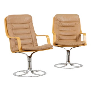 Mid 20th Century Swedish Slim Chairs by Göte Möbler For Sale