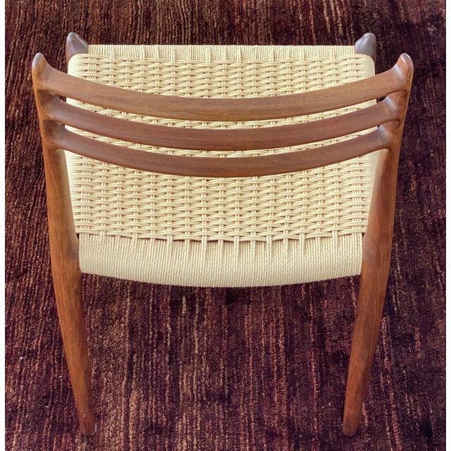 Niels Møller Dining Chairs. Model 78. Rosewood With Danish Cord. Set of 6. 1960’s. For Sale - Image 9 of 18