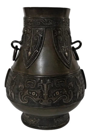 Qing Dynasty Bronze Hu Vessel