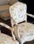 Cream Louis XV-Style Floral Upholstery Armchairs, Pair For Sale - Image 8 of 18