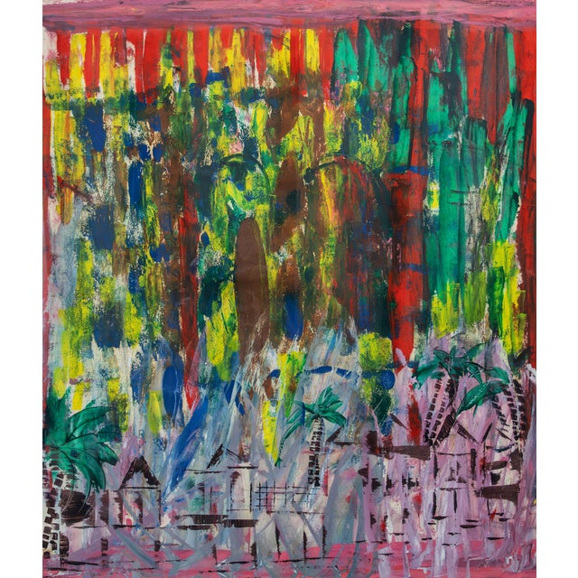 Chef de Mulu, Malay Kampong, Acrylic on Paper For Sale - Image 5 of 5