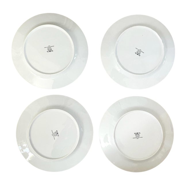 Set of 12 Vintage Block Black & White Wildlife Dinner Plates, Spal Portugal For Sale In San Francisco - Image 6 of 9